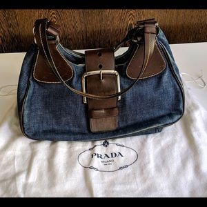 Prada denim bag